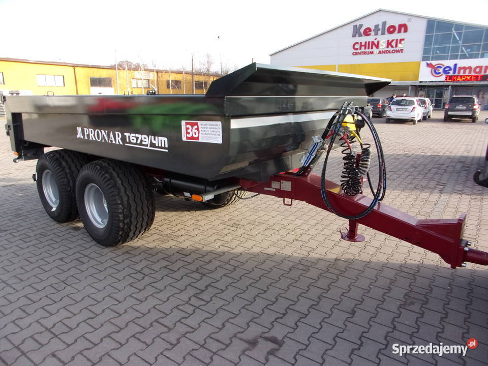 Przyczepa budowlana Tandem wahacz T6794M 85t Opoczno