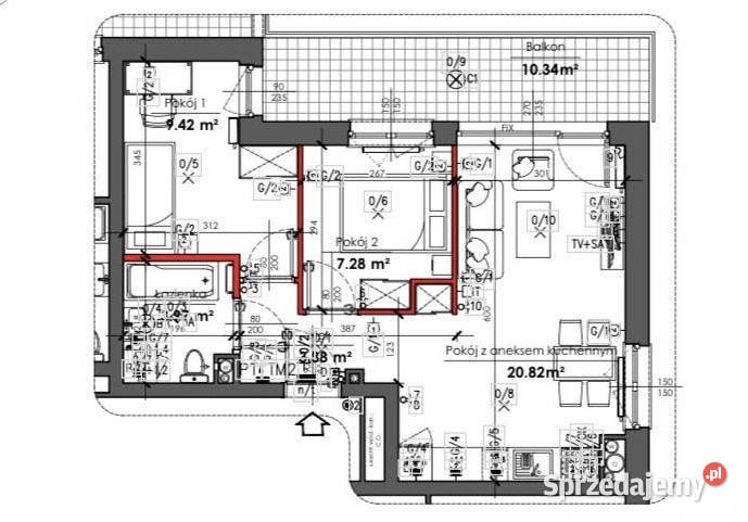 3pokojowe mieszkanie 47 m Grochów centrum Warszawa