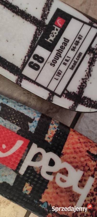 Narty junior Head Souphead 107Super stan Ostrowiec Świętokrzyski