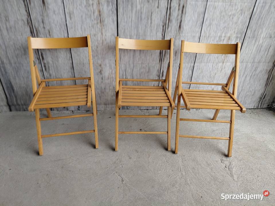 krzesła składane 3 sztuki 302 Byczyna
