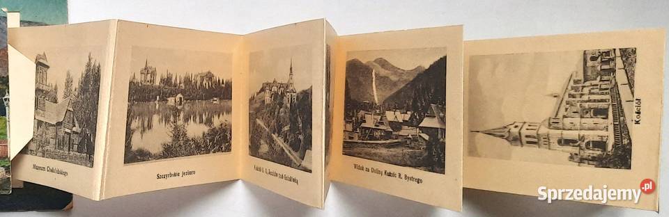 Przedwojenna Pocztówka III Tatry Widok na Gliwice