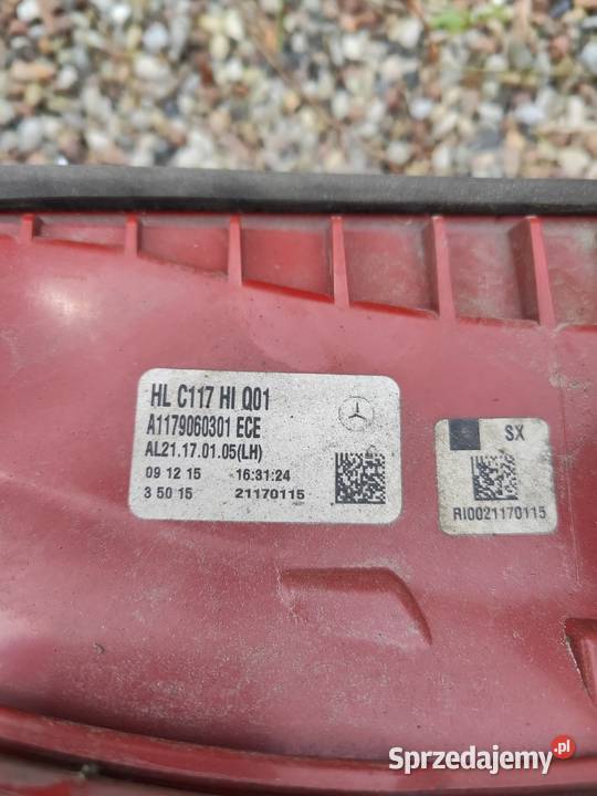 Ślizg zderzaka L P w117 cla zderzak przód sensor osobowe Gołotczyzna