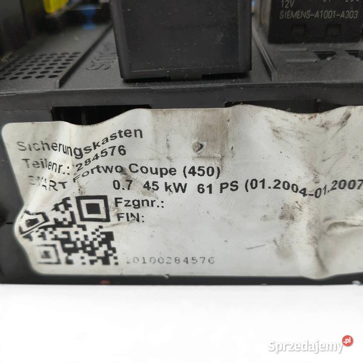 SKRZYNKA BEZPIECZNIKÓW BSI Smart Fortwo osobowe Chełm