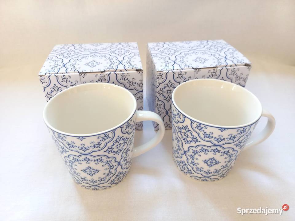 KUBEK latte 450 ml Porcelana wzór kpl2 NOWE Białystok