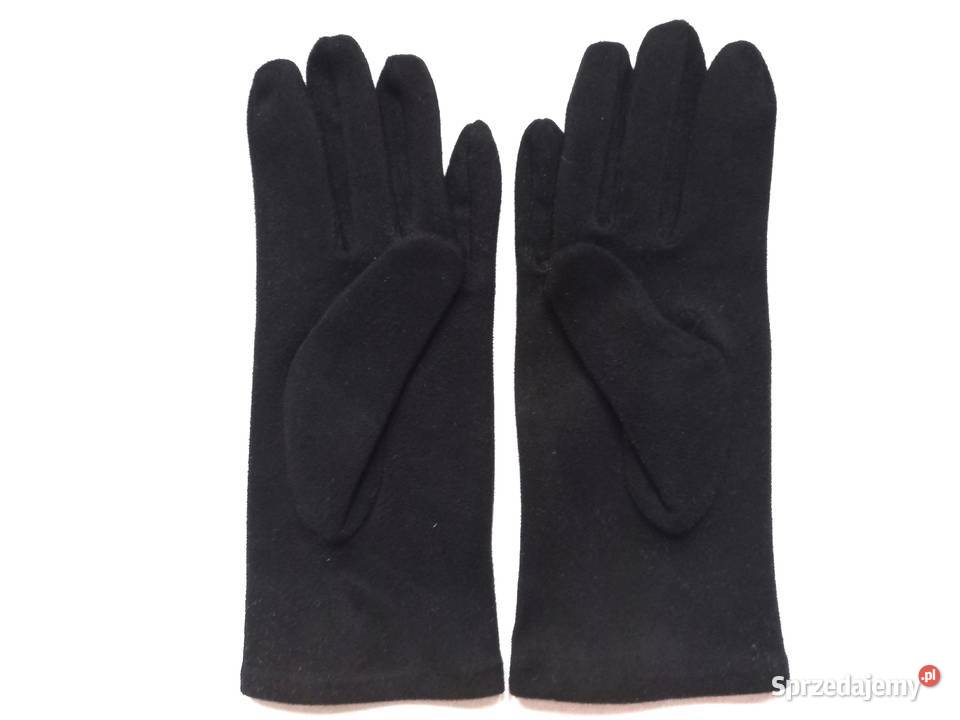 RĘKAWICZKI damskie CZARNE Przejściowe r SM stan Dla kobiet