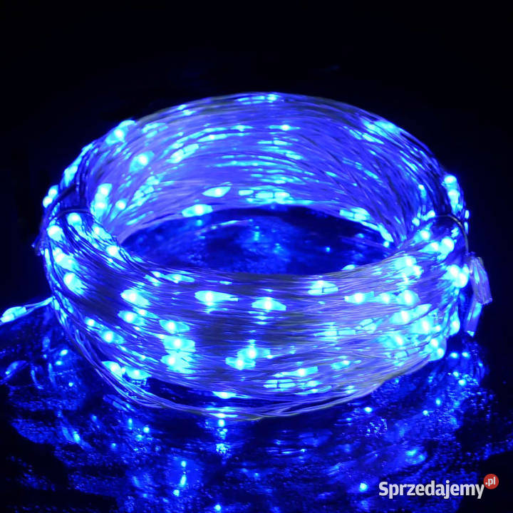 Lampki LED 300 diod niebieskie 30 m WM330053 mazowieckie Warszawa