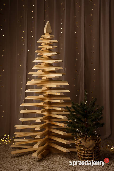 Choinka drewniana ekologiczna naturalne drzewko