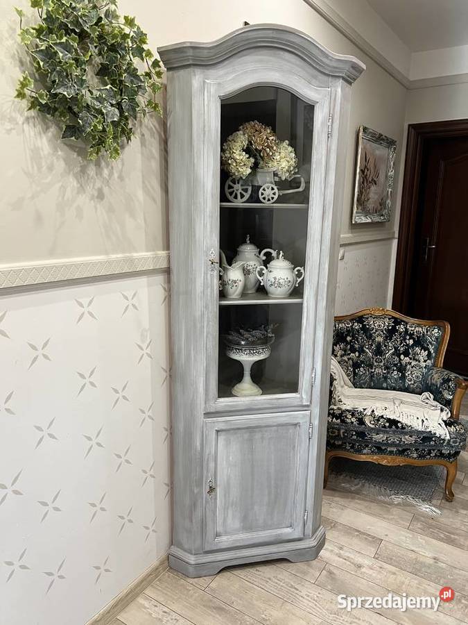 Narożna witryna szara shabby Żary sprzedam