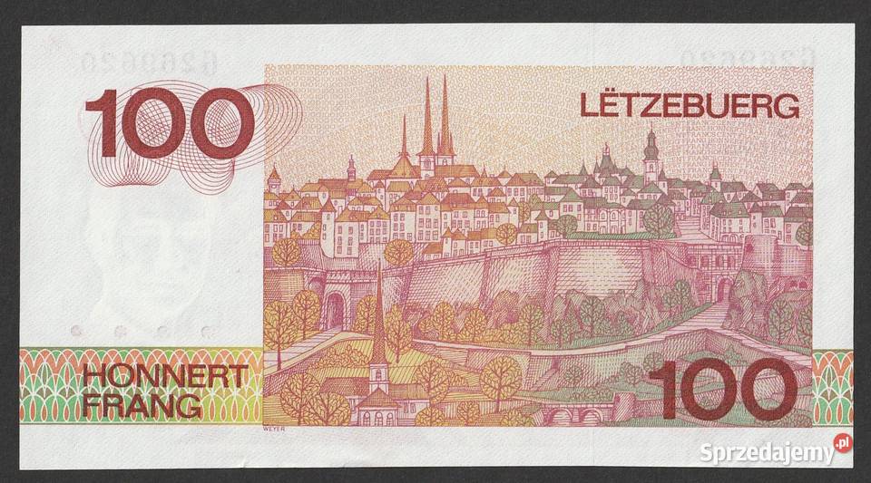 LUKSEMBURG 100 FRANK 1986 STAN UNC Łódź