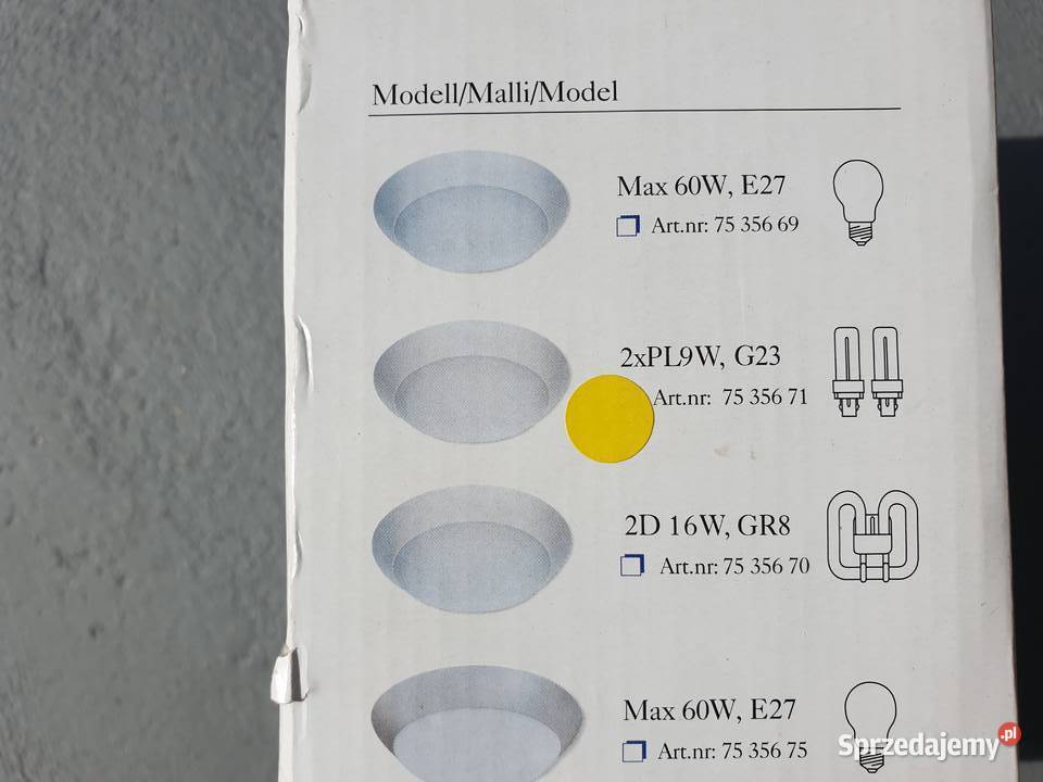 Lampa plafon pokojowy sufitowy Mrągowo okazja Plafony sprzedam