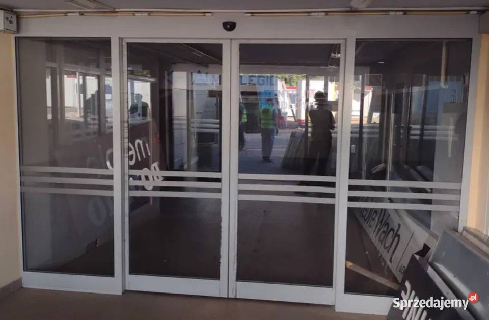 Drzwi aluminiowe automatyczne przesuwne