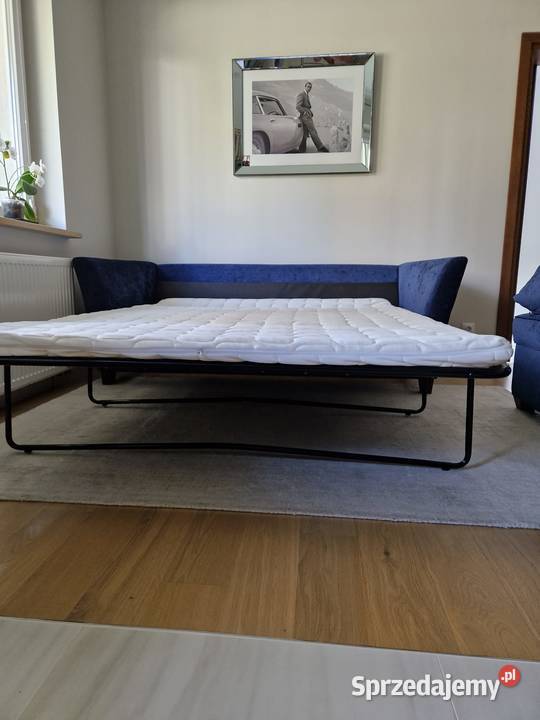 Sofa z funkcją spania z pufem firmy MTI Gdynia sprzedam