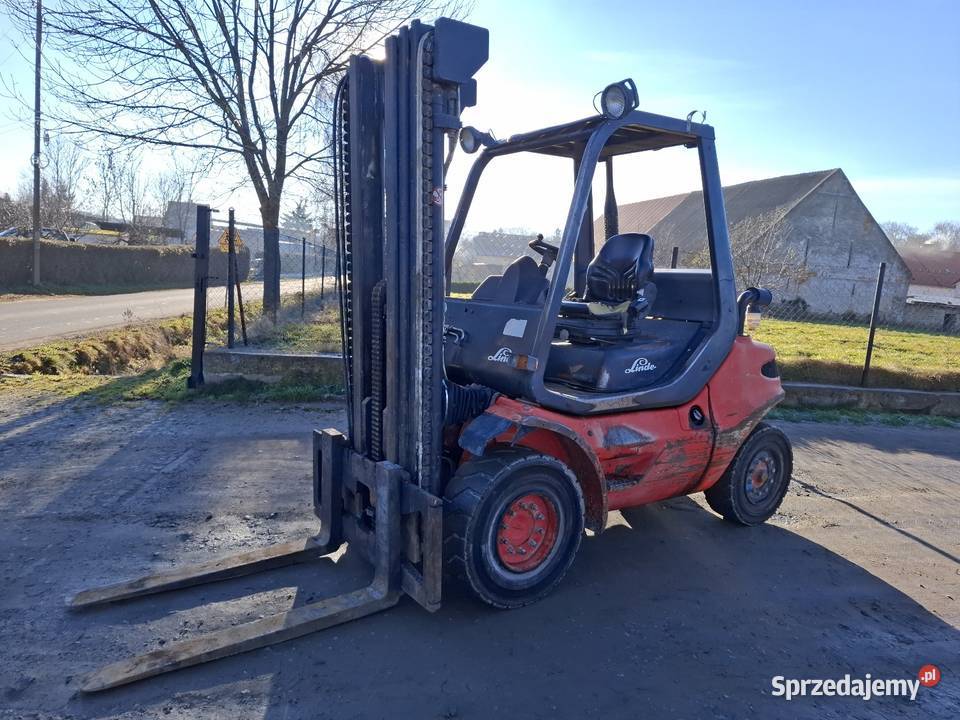 Wózek widłowy Linde H45D maszt tripleks z wolnym Wózki widłowe Targoszyn