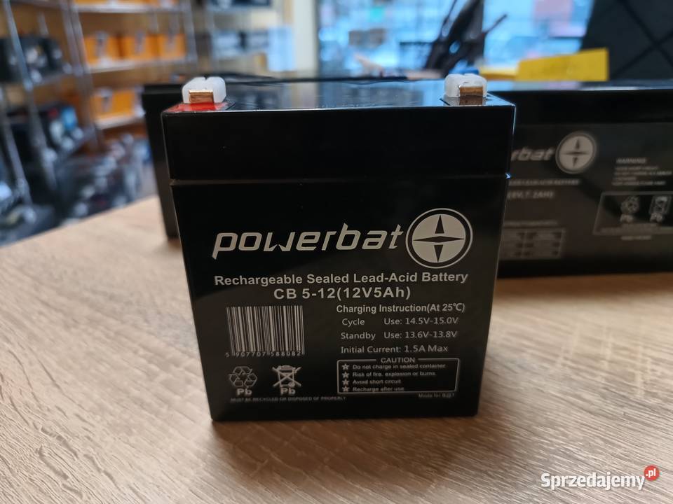 Akumulator żelowy POWERBAT CB512 12V 5Ah Szczecin
