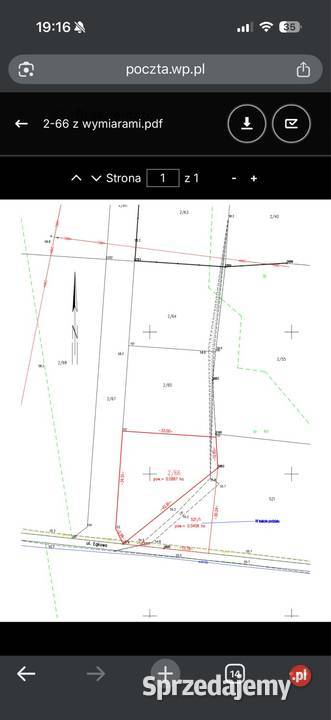 Działka budowlana Rożental sprzedam