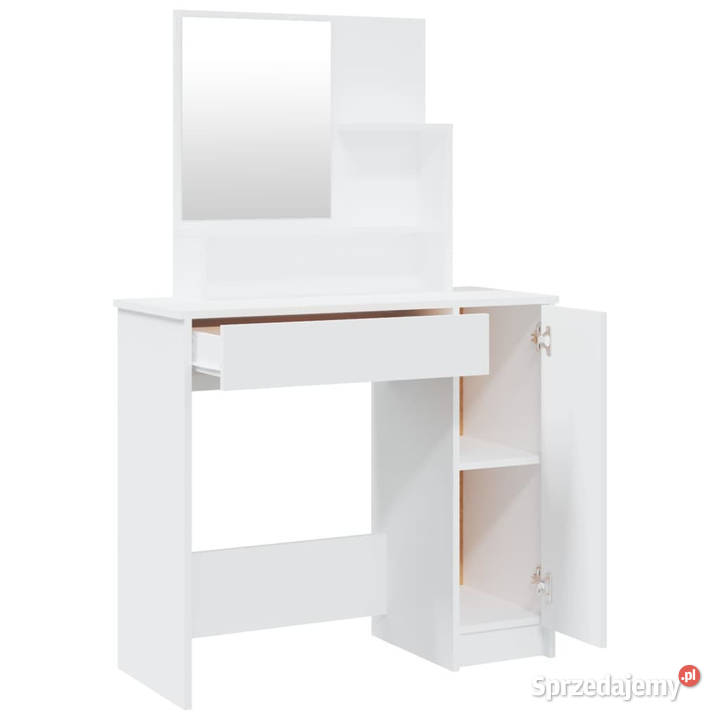 Toaletka z lustrem biała 865x35x136 WM802957 mazowieckie Warszawa