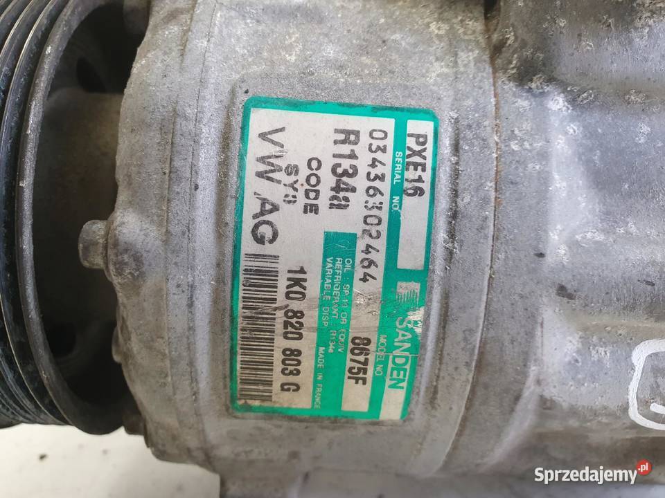 SPRĘŻARKA KLIMATYZACJI VW Golf V 20 TDI Pompa Chełm