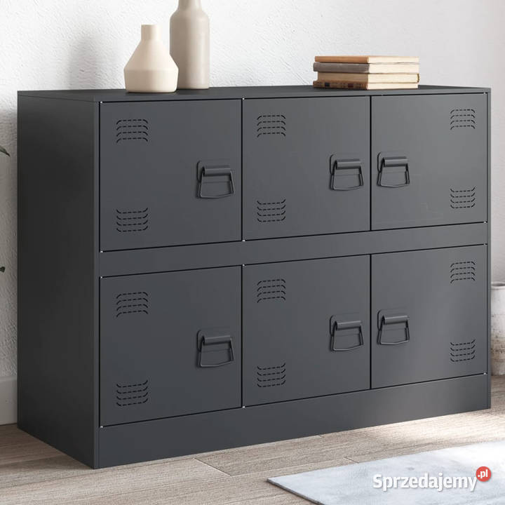 Szafka boczna antracytowa 99x39x73 stal WM841795 Warszawa