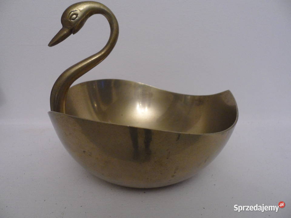 łabędź mosiadz Pozostałe Wałcz