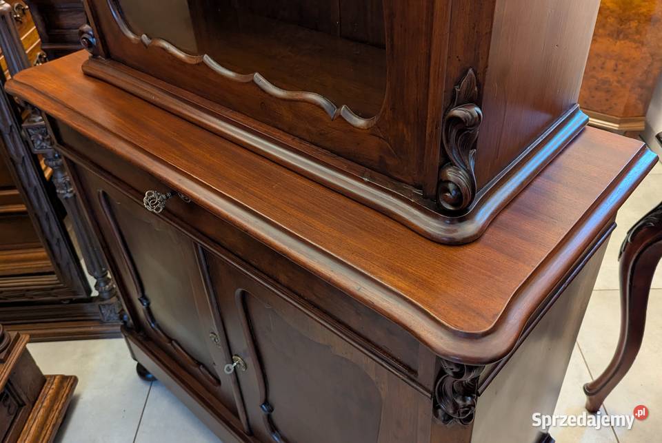 Piękny zabytkowy kredens mahoniowysklep Dąbrowa Dąbrowa Górnicza