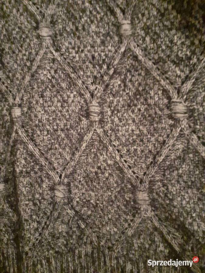 ponczo narzuta z frędzlami Pozostałe pomorskie Gdańsk