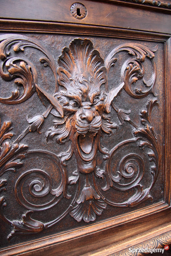 Neorenesansowa szafka barek XIX wiek Italia Wrocław sprzedam