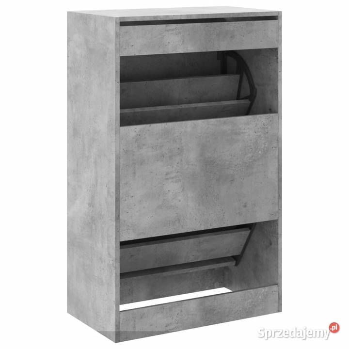 Szafka na buty szarość betonu 60x34x965 WM839948 Warszawa