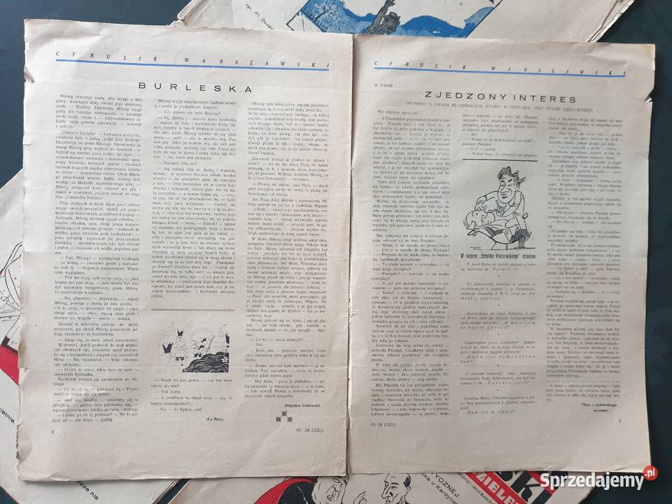 Cyrulik Warszawski 4 numery tygodnik satyryczny pomorskie
