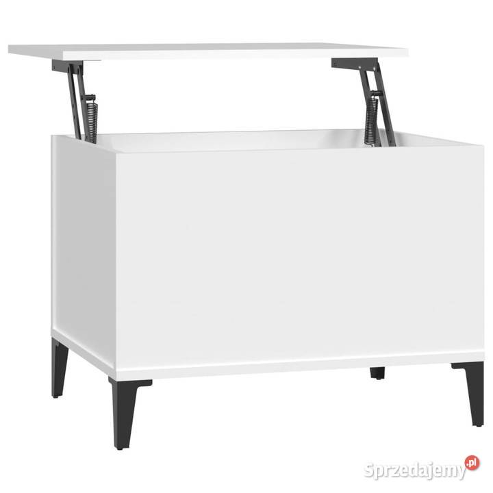 Stolik kawowy biały 60x445x45 materiał Warszawa