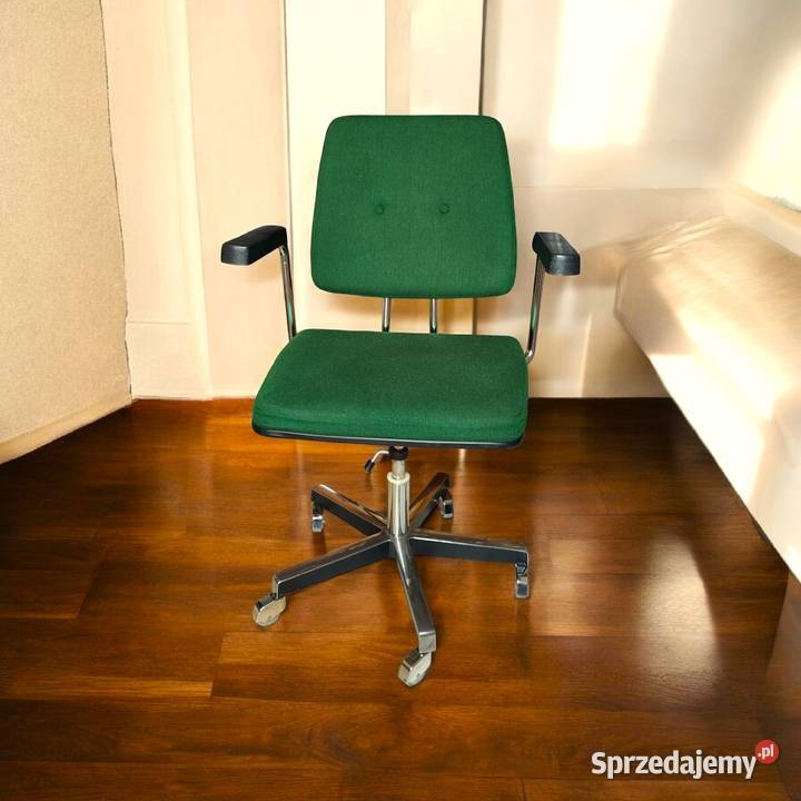 Krzesło biurowe midcentury modern skandynawskie Fotele i krzesła obrotowe Kalisz