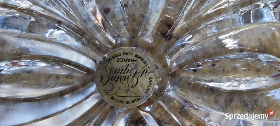 Kryształowa piękna francuska popielniczka w Legnica