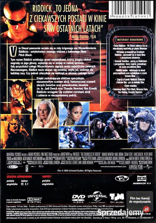 KRONIKI RIDDICKA VIN DIESEL s-f wielkopolskie Kalisz