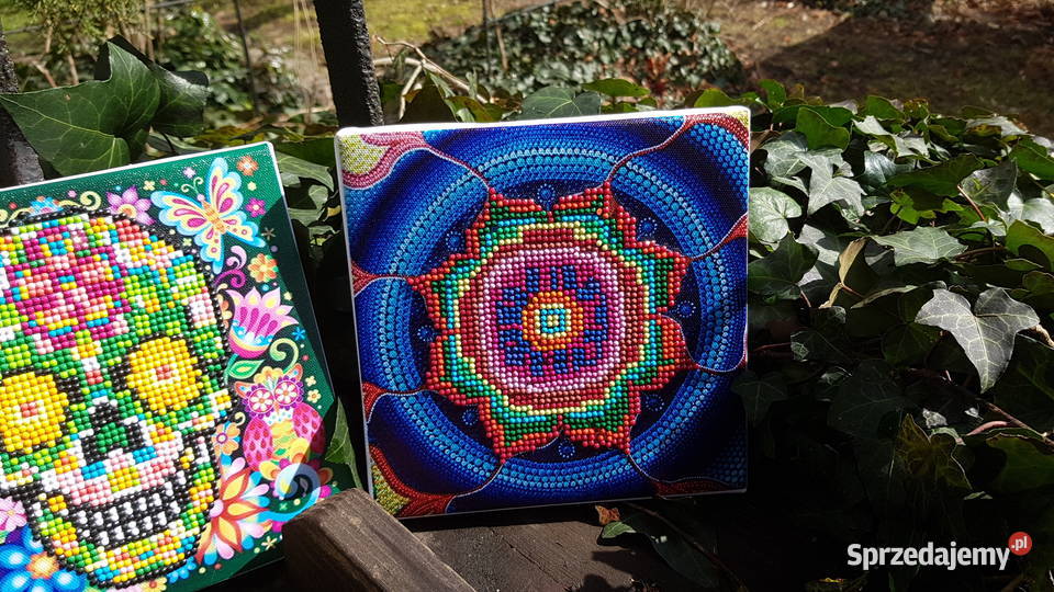 Dwa obrazki mandala Dekoracje i ozdoby Myszków sprzedam