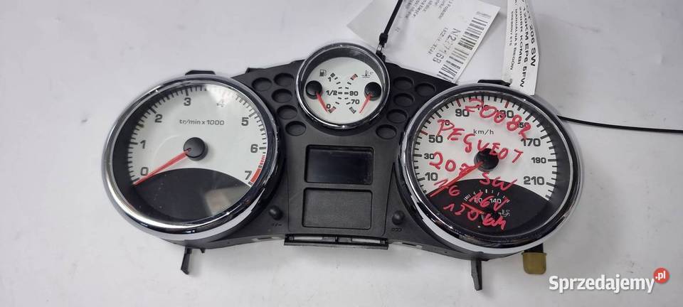 LICZNIK ZEGAR PEUGEOT 207 SW 9662904080