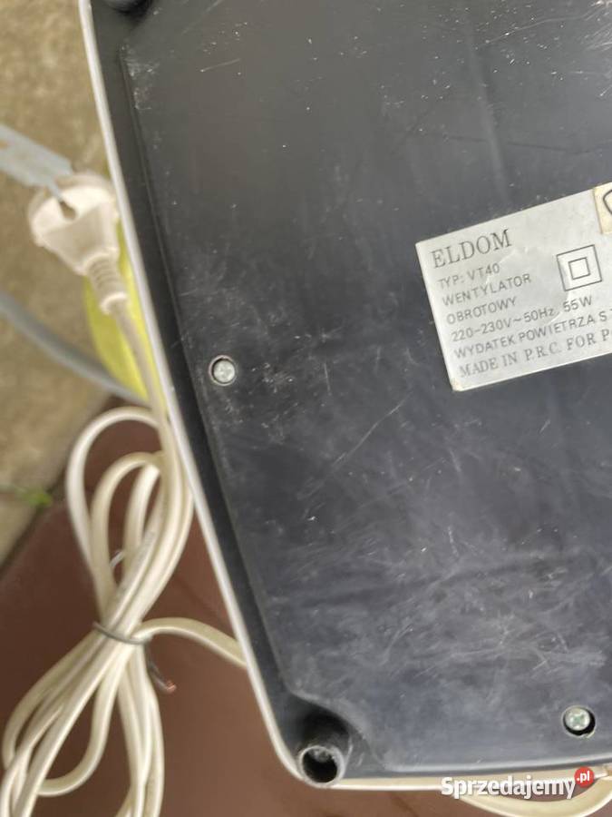 Eldom VT 40 wentylator AGD drobne Pruszcz Gdański