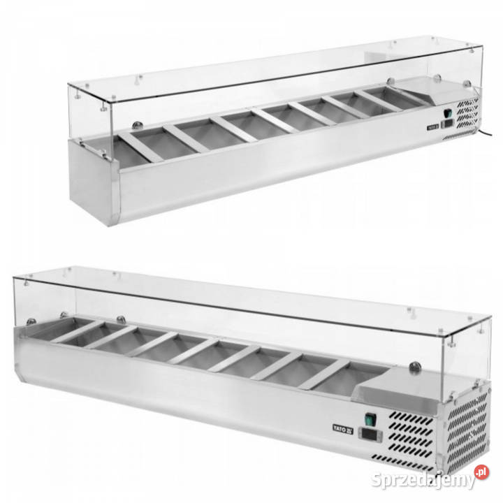 Nadstawka Chłodnicza Witryna Szklana 8x 14 Yato Kraków
