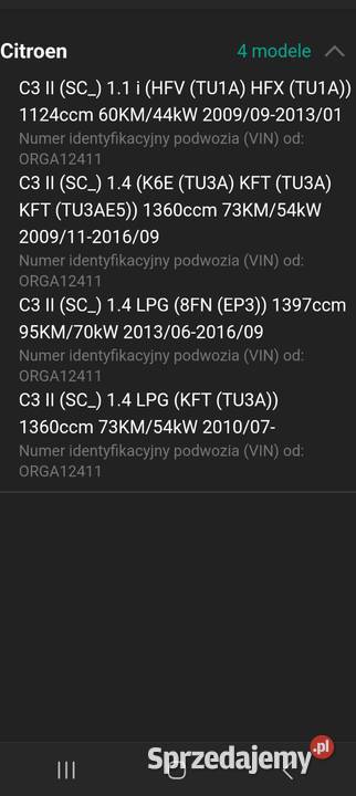 Filtr powietrza citroen i peugeot śląskie Radlin sprzedam