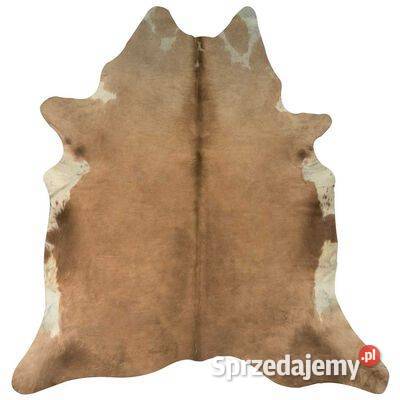vidaXL Dywan z krowiej skóry brązowobiały Warszawa