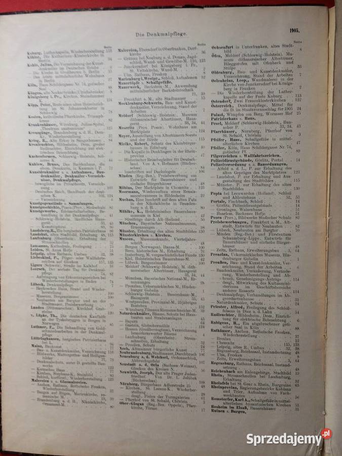 2878 Die Denkmalpflege Ochrona Zabytków zachodniopomorskie Szczecin sprzedam