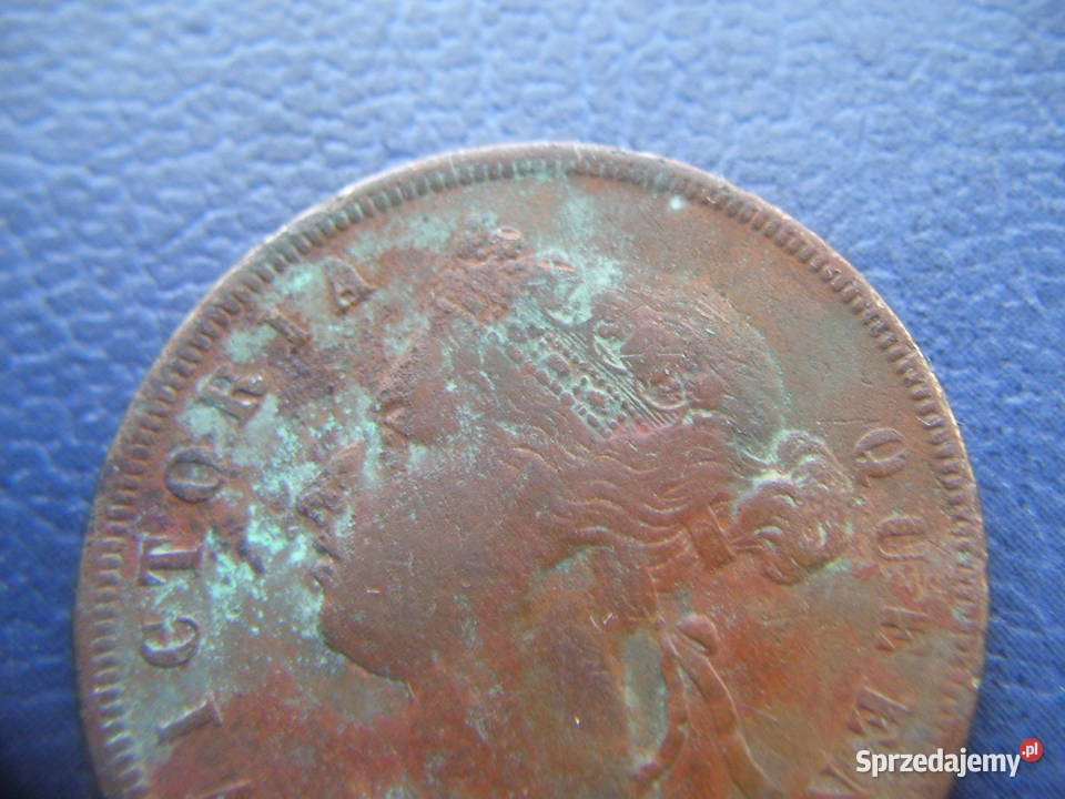 Stare monety 1 cent 1885 Straits Settlements Lesko