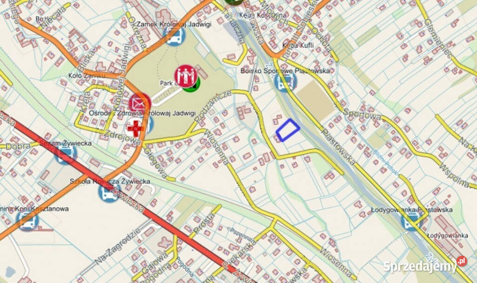 Łodygowice 17ar w centrum Cisza i spokój budowlana sprzedam