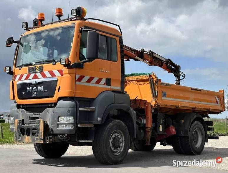 Wywrotka 4x4 z dzwigiem MAN TGS mazowieckie Warszawa sprzedam