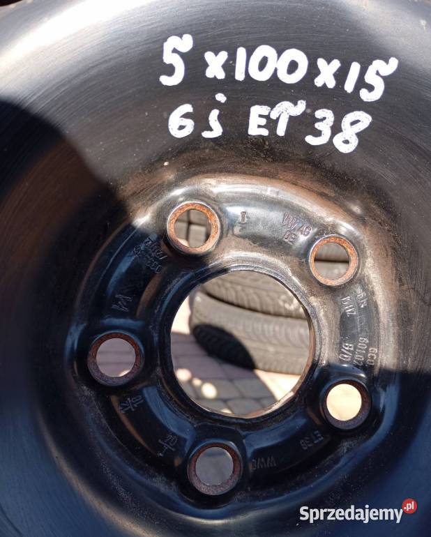 1 x Felga stalowa VW 6JX15 ET38 5X100 60x15 podkarpackie sprzedam