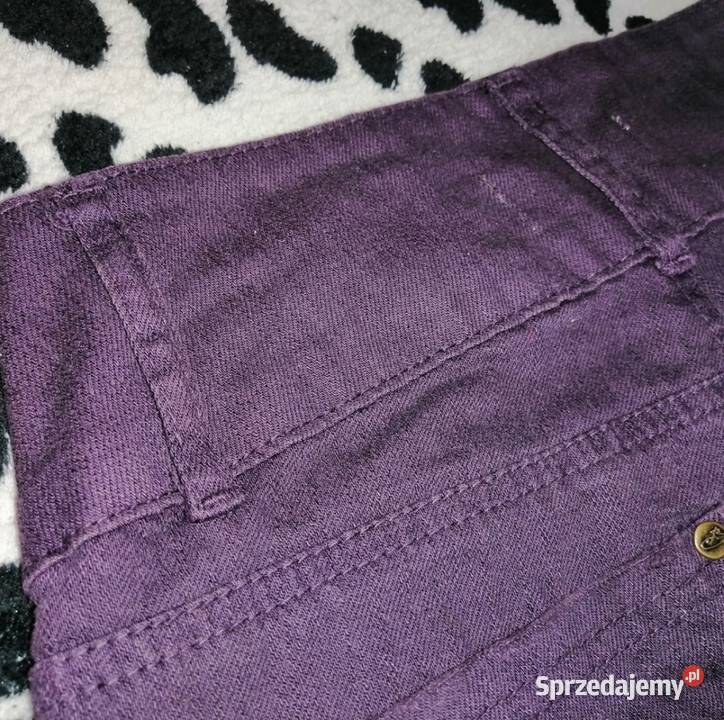 BERSHKA spodnie jeansowe kolorowe zwężane rurki Długie Leszno sprzedam