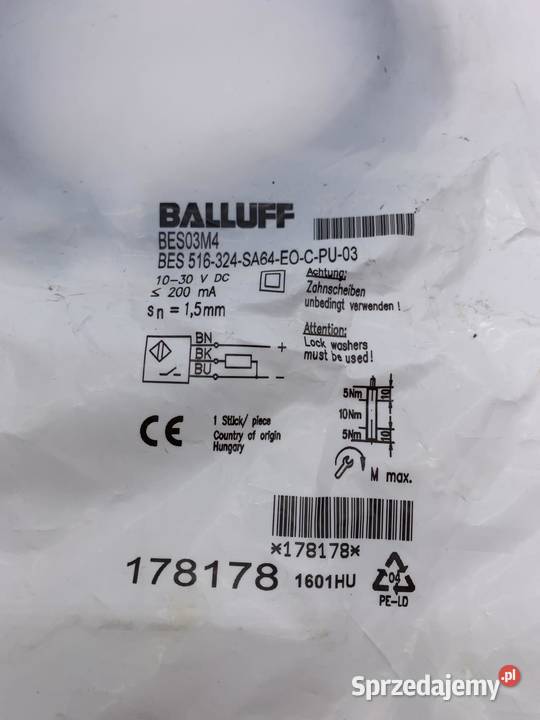 Balluff BES 516 324 SA64 EO C PU 03 BES03M4 Warszawa