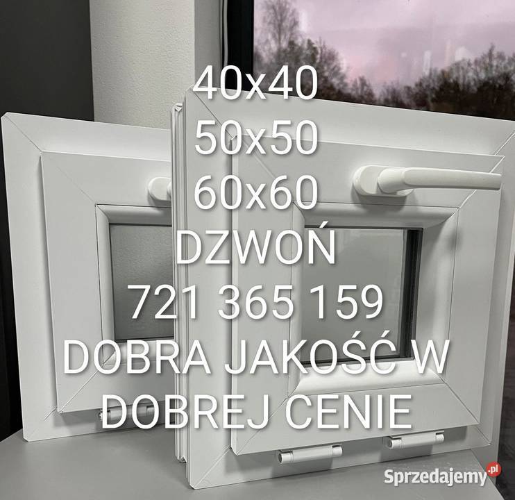 Okno 100x40 PCV CENYDUŻY WYBÓR Nakło nad Notecią sprzedam