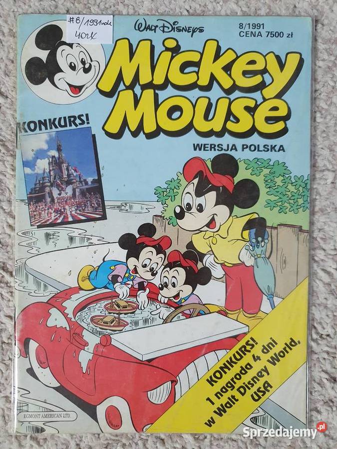 Mickey Mouse zestaw 11 komiksów lata 90te Komiksy Gdynia sprzedam