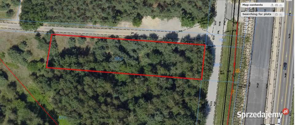 Sprzedam działkę rolną zadrzewioną 1550m2 trasie rolna Sprzedaż Grunty i działki Kock