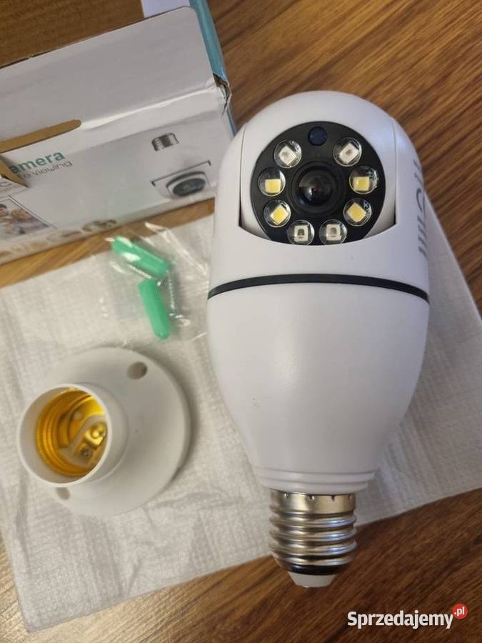 Kamera do monitoringu WiFi pod gniazdo E27 Elektronika Kielce sprzedam