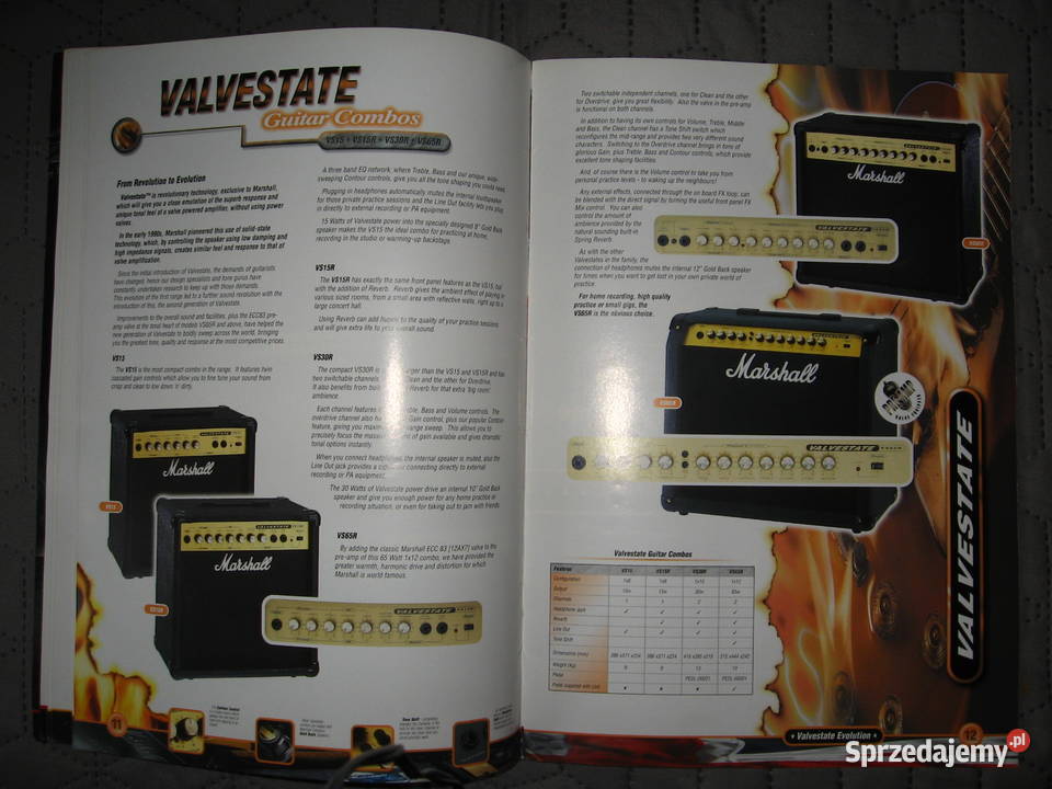 Marshall Amps 1998 Guitar Products Catalog Kępice sprzedam